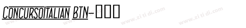ConcursoItalian BTN字体转换